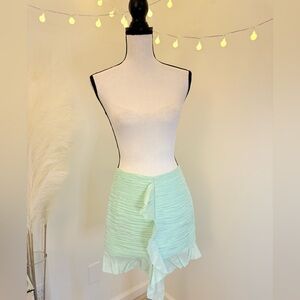 Hansen & Gretal Mint Green Mini Skirt